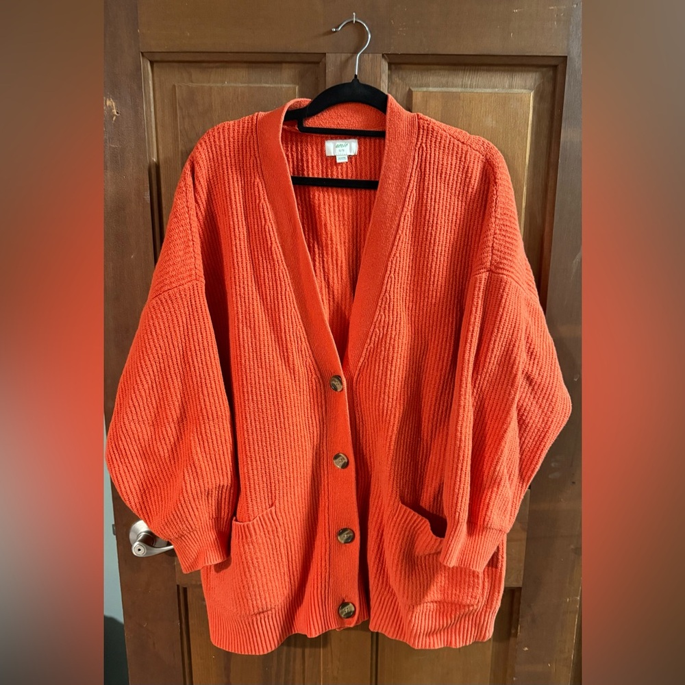 Orange Aerie sweater